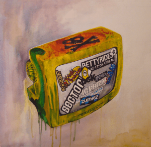 Spence (The Moniter). Watercolor & Acrylic. 